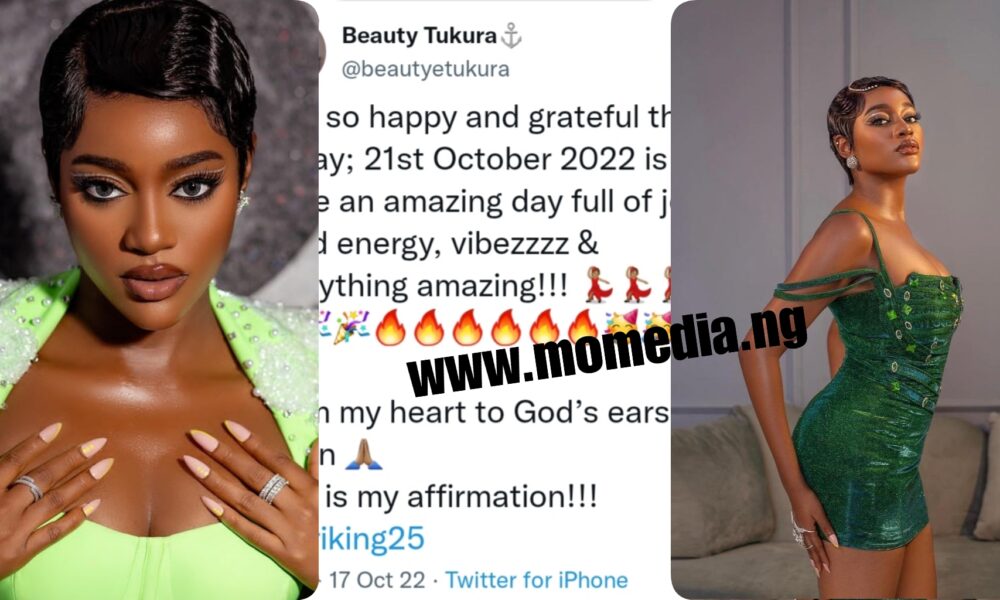 “Sha no Drink alcohol make you nor l0se your s€ns€ again”- Troll advices Beauty Tukura as she tweets about how amazing her birthday party will be