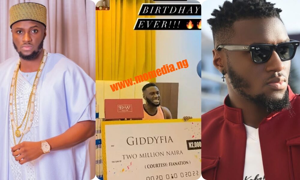 “Best Birthday Ever”- Giddyfia Appreciates His Fans For Gifting Him 2 Million Naira