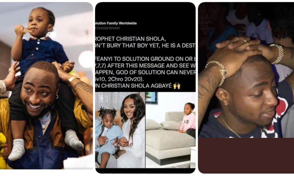 Don’t bury Ifeanyi yet, take him to solution ground — Prophet Christian Shola Of Solution Family Worldwide advises Davido
