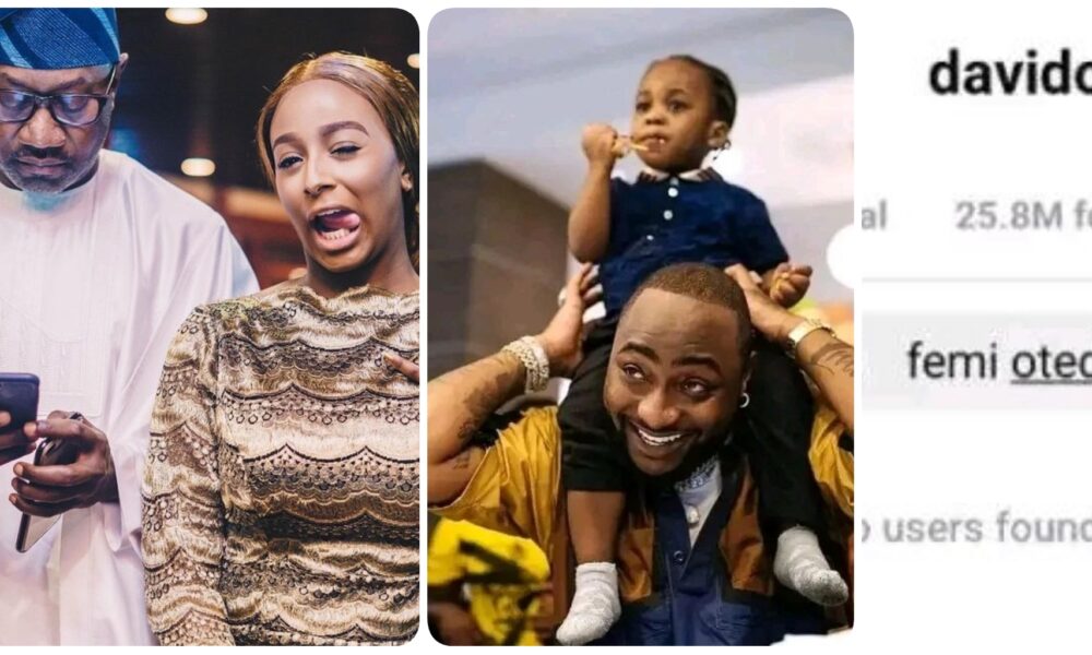 UPDATE: Davido reportedly unfollows Ifeanyi’s instagram account, Femi Otedola & Cuppy (Details)