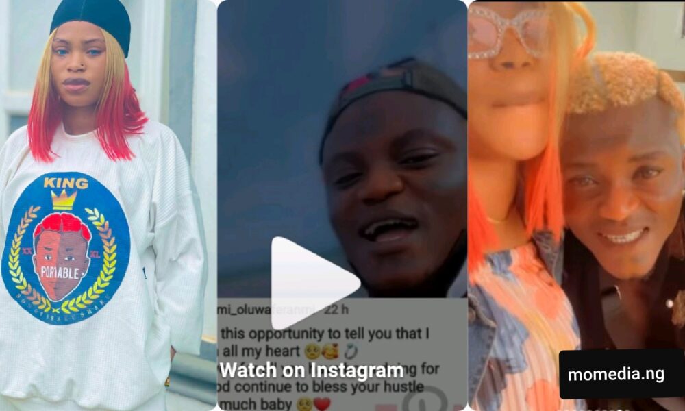 “Thank You For Leading Me In The Right Path Of Good” – Portable’s First Wife, Bewaji Celebrates Him (Video)