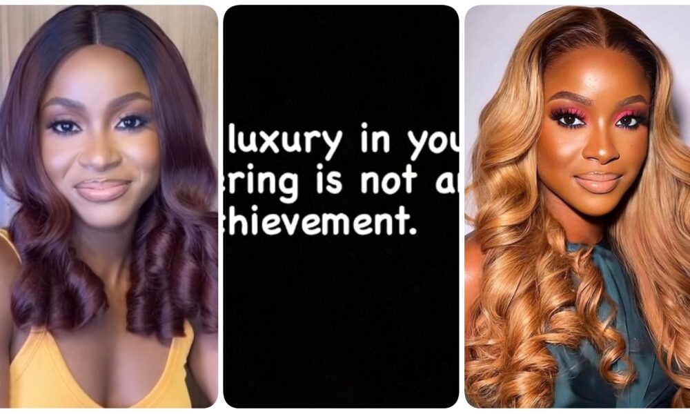 “Suffering Is Not An Achievement, Normalize Luxury In Your Life “- Bella Okagbue Says