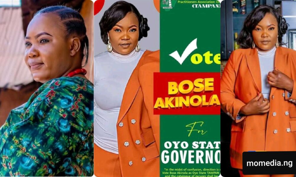 Jubilation As Actress, Bose Akinola Emerges New TAMPAN Governor Of Oyo State