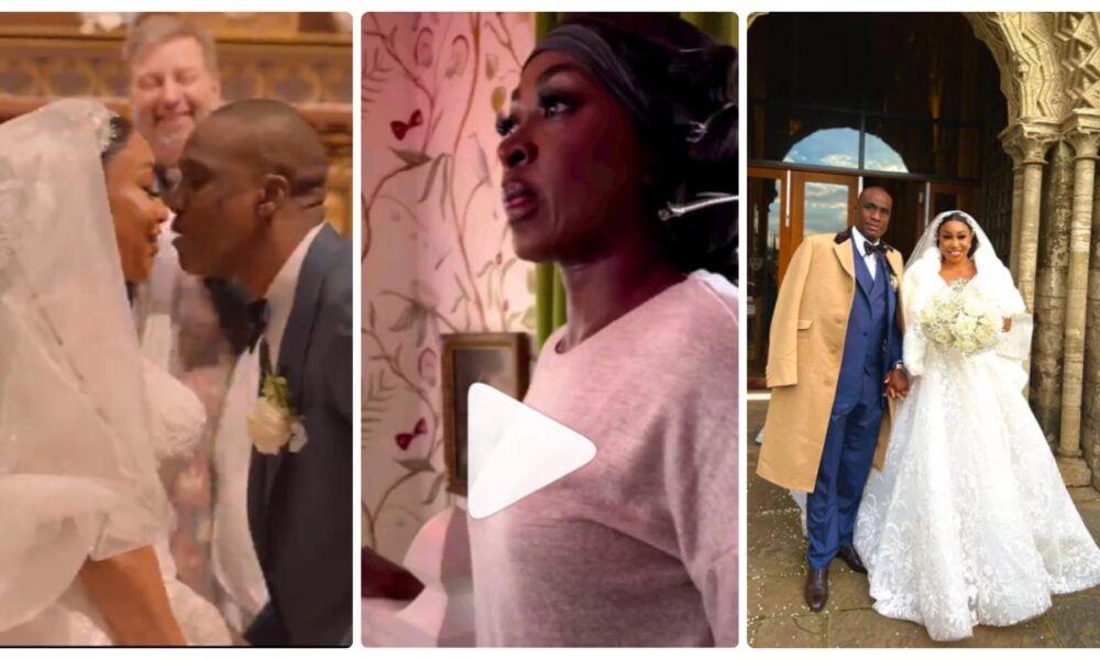 Emotional Moment Rita Dominic Broke Down In Tears On Her Wedding Day (Video), Woman Criticizes Her Of Changing Her Name