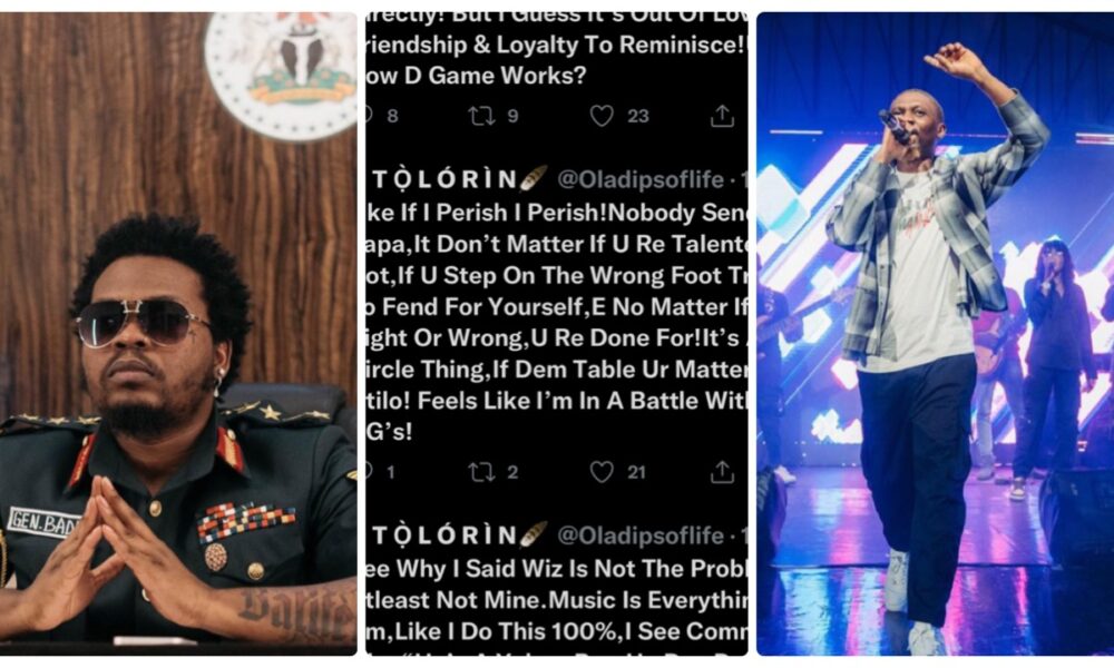 “We’re Not Going To Live Forever, I’m Sick Of Playing This Game” Rapper Oladips Apologizes to Wizkid And Tells Rappers Olamide Seriki And Reminisce To Call Him (Full Details/Pictures)