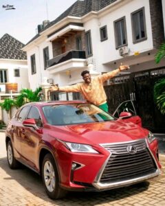 "We Keep Showing Love Now God Has Blessed Me With A New Car"- Skit Maker, Untouchable Comedy Writes As He Acquires Multi Million Naira Whip