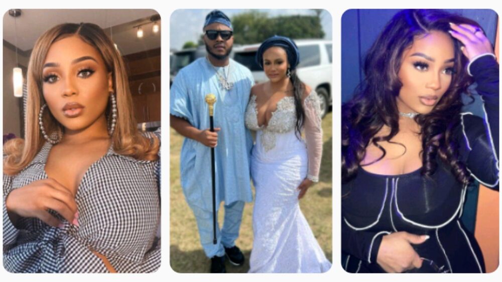 “Smelly C00ch!e Pemperempe Of Lagos”- Sina Rambo’s Wife Continues To Drag His Sister, Nikos Babii & The Adeleke’s