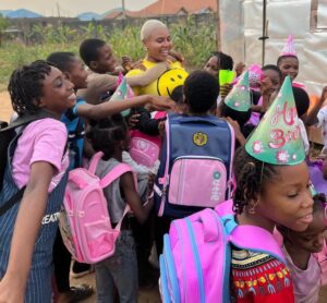 "I Spent My Birthday With The Most Privileged Kids"- Nancy Isime Writes, Pays School Fees For 41 Kids(PHOTOS/VIDEO)