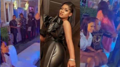 Our Phyna don turn to package oh- Woman excited as hubby gets Phyna to make surprise appearance at her birthday party [Video]