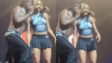 “That boy wey no wear shirt dey crush on you, show am love” – Rema tells Ayra Starr during stage performance [Video]