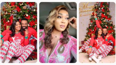 ” I Am Under The Same Tree With Somebody’s Daughter Now “- Nollywood Actor, Frederick Leonard Grateful To God As He Celebrates His First Christmas As A Married Man (PHOTOS)