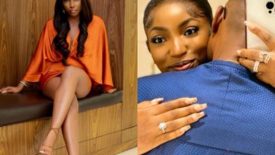 Mo Bimpe, Adesua Etomi, Nancy isime congratulates actress, Omowunmi Dada as she gets engaged on boxing day