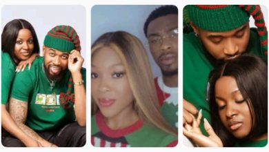 “Neo And Vee Do Pass This One But They Eventually Broke Up, You People Are Doing Too Much”- Tr0ll Condemns Bella & Sheggz Pyjamas Christmas Photos