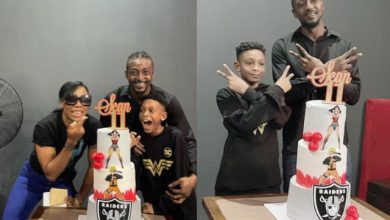 Dancer, Kaffy and estranged husband reunite for son’s birthday