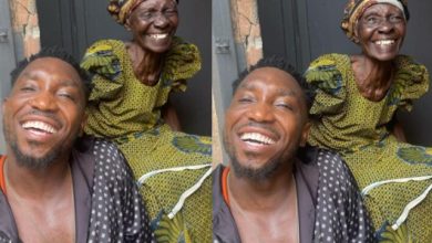 “My babe is almost 100”- Singer Timi Dakolo shows off his maternal grandmother who's aging like fine wine