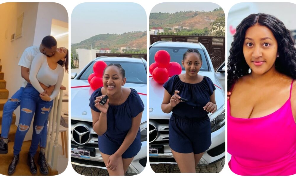 “I’m Glad I Said Yes To You..”- Josh2funny Wife Writes As Her Husband Surprises Her With A Brand New Car (PHOTOS)