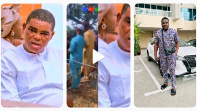 Skit Maker, Isbae Loses Dad & Actor, Sir Kay Kamoru…See Video Of His Burial