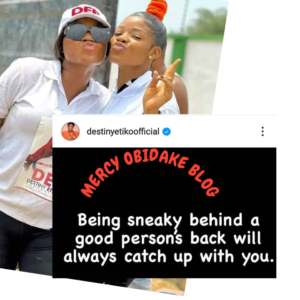 Nollywood Actress, Destiny Etiko Gives Hint About Being Betrayed