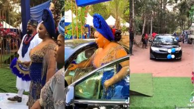 “Thank you for standing by me” – Groom surprises bride with brand new car on wedding day [Video]