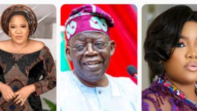 I love Tinubu, he’s a good man, i might vote for him in the upcoming elections — Toyin Abraham says, gives more reasons