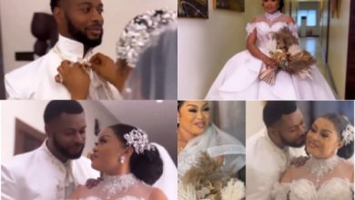 First photos and video from actress, Nkiru Sylvanus ongoing white wedding