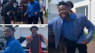 “Still learning his dance steps” – Gospel singer, Samsong launches new music with Sabinus in hilarious video