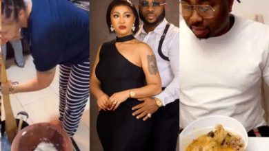 “Nothing I won’t learn to please this man” – Rosy Meurer says as she pounds yam for Churchill [Video]