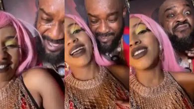 “After you don scatter my breast” – Mercy Eke to Chidi Mokeme as they get goofy in new video