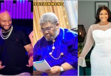 “You’re Not Just The Creative Mind, You’re Very…..” – Yul Edochie Hails His Second Wife, Judy Austin As They Work on Movie Set With His Dad Pete Edochie