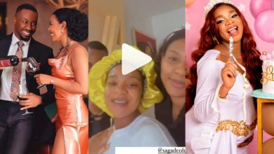 Bbnaija Saga And Nini Visits Their Colleague, Queen Mercy Who Welcomed Her First Baby With Gifts And Goodies (Video)