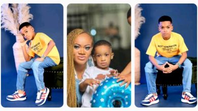 “You Have Always Been The Source Of My Happiness”, Nollywood Actress, Uchenna Nnanna Celebrates Her Son On His Birthday Today (PHOTOS)