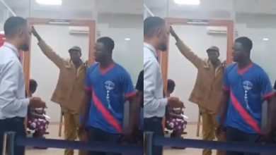 “My child and I are hungry ” – Man creates a scene as he’s unable to get cash at bank [Video]