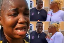 Mr Ibu’s wife calls him out over domestic violence, hints at romance between the actor and daughter, Jasmine [Video]