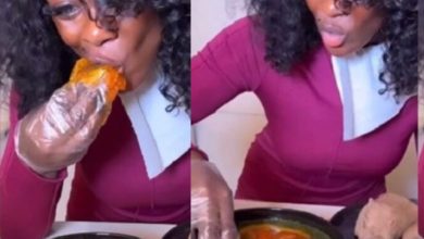 BBNaija’s Uriel Oputa faces backlash for wearing glove while eating ‘swallow’, she reacts [VIDEO]