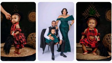 “My Twin, Joy Giver, My First Fruit”- Actor Williams Uchemba & Wife Celebrates Daughter’s First Birthday (PHOTOS)