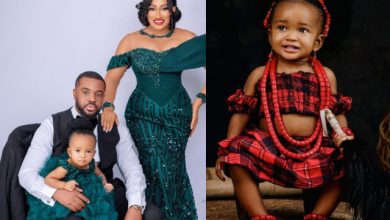 “God instructed me not to reveal her face till she turns one”- Williams Uchemba celebrates daughter’s birthday