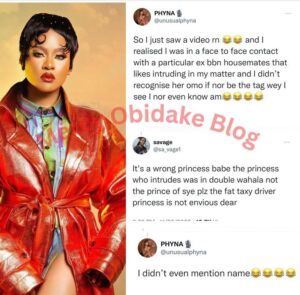 "If I Was Not Tagged To The Video I Won't Have Recognized Her", Reality Tv Star, Phyna Throws Shade At A Particular Ex Housemate Who Once Criticised Her