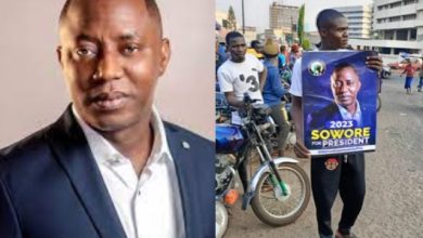 Sowore celebrates supporter who held one-man rally for him in Ibadan