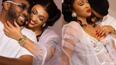 “We were meant to be”- Rosy Meurer to husband, Olakunle Churchill as she shares sizzling Valentine photos