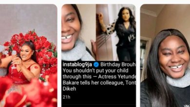 “Some Of Us Struggled And We Are Still Hustling To Survive Legit Not By Marrying A Rich Man Or Looking For Someone To Use For Financial Stability”, Nollywood Actress, Yemi Bakare Sl@ms Her Colleague, Nkechi Blessing Sunday For Sh@ding Her