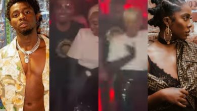 Netizens express concern for Omah Lay as his crush, Tiwa Savage parties hard with actor, Jamie Foxx in London [Video]