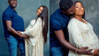 “God is never late”- Adeniyi Johnson writes as he shares beautiful photos from Seyi Edun’s maternity shoot [Photos]