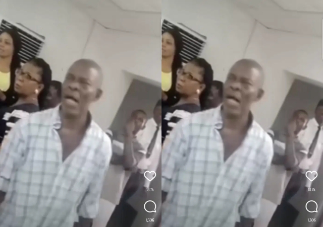 New Naira Note: “I’m 82 and you don’t Want to Give Me My Money” – Old Man Creates Scene in Bank over Inability to Withdraw Cash