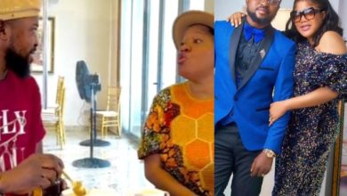 Toyin Abraham, hubby argue over breakfast, days after he distanced himself from her over her support for Tinubu [Video]
