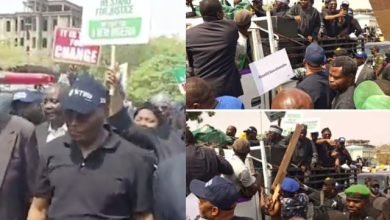 Details emerge as Atiku leads heavy protest to INEC’s headquarter in Abuja