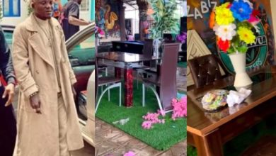 “Is this a bar or a eatery” - Portable leaves many confused as he unveils his new bar [Video]