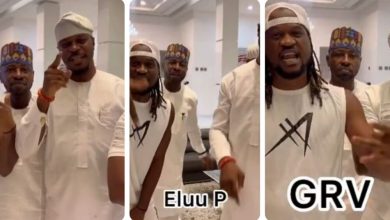 “ELLU P” – GRV Visits PSquare’s Mansion As He Solicits Votes From Lagosians [VIDEO]