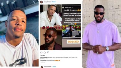 Bbtitans’ Juicy Jay Celebrates Colleague, Yemi Cregx On His Birthday