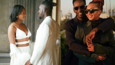 Temi Otedola addresses fiancé Mr Eazi as her "husband"