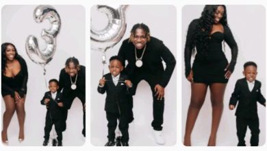 “Your Presence is the greatest gift ever received”- Singer, Zlatan, shares lovely family photos as his son, Shiloh, clocks three (PHOTOS)